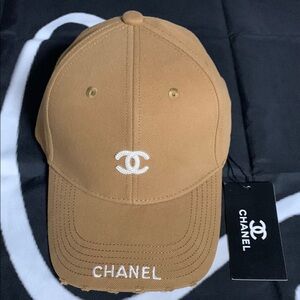 Chanel Tan Baseball Cap